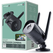 Merkury Smart MI-CW063-101 1080P Wi-Fi Outdoor Security Camera - 2.4 GHz, Weatherproof, Black
