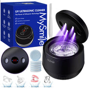 MySmile Ultrasonic Retainer Cleaner with 45kHz Frequency, UVC Sterilizer, 200ml Capacity, Two Cleaning Modes