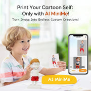 AOSEED X-Maker Joy 3D Printer for Kids, Fully Assembled, Auto Leveling, Wireless Smart App Control, 0.05mm Precision, 250mm/s Speed, Enclosed Print Chamber, 1500+ Preloaded Models, US202506042