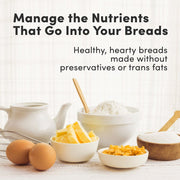 Elite Gourmet Programmable Bread Maker, 2 lb Capacity, 19 Preset Functions, Nonstick Pan, Mint, EBM8103M