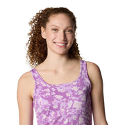 Columbia PFG Freezer III Sleeveless Women's Athletic Dress, Hydrangea Bellashore, Large, Polyester Elastane Blend, UPF 50 Sun Protection, 153802