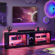 Bestier USWM01-L100416JUS-BLKM Modern TV Stand for 70