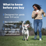 PetSafe Guardian GPS Dog Fence, Advanced AccuGuard Technology, Wireless Virtual Fence, Waterproof Rechargeable Collar, Supports Up to 8 Dogs, Black