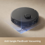 MOVA E30 Pro Robot Vacuum and Mop, 19,000 Pa Suction, Anti-Tangle TroboWave DuoBrush, FlexBrush Technology, 700ml Self-Emptying Dust Box, 350ml Water Tank, White