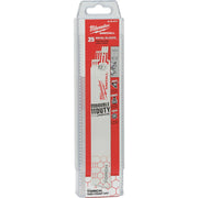 MILWAUKEE THE TORCH SAWZALL BLADE, 9 IN., 14 TPI, 25 PER PACK