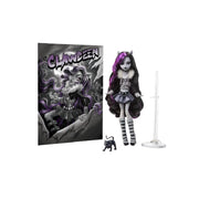 Mattel HKN28 Monster High Clawdeen Wolf Doll with Posters, Black/White