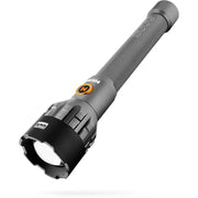 NEBO Leo Flex Rechargeable LED Flashlight, 5,000 Lumens, 3X Zoom, 5 Light Modes, USB-C Charging, Power Bank, Storm Gray