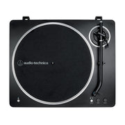 Audio-Technica AT-LP70XBT Bluetooth Wireless Belt-Drive Turntable, Black/Silver, Fully Automatic, Built-In Preamp, J-Shaped Tonearm