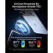 Famous Tech Shop 25W Qi2 3-in-1 Magnetic Wireless Charging Station with Smart Display and TEC Cooling Fan for iPhone Apple Watch AirPods, JJT-970