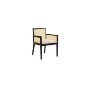 Better Homes & Gardens 658554957 Springwood Caning Captains Dining Chair 2 Pack, Charcoal Finish