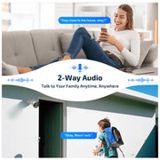 OHWOAI PoE Security Camera System, 5MP Wired Outdoor Cameras, Two-Way Audio, 4K 8-Channel NVR, 6 Cameras with 1TB Storage, White, CSOH-05SP5MP05-6ch+1TB-BW