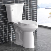 ROSYNEY Elongated Toilet Seat with Soft-Close Hinges, Quick-Release, Non-Slip Pads, White