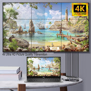 Combos 3x3 HDMI Video Wall Controller, 4K UHD 3840x2160@30Hz Input, 9 HDMI Outputs, 13 Splicing Modes, 180 Screen Rotation