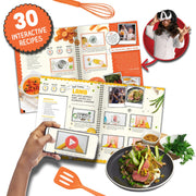 Abacus Brands VR MasterChef Junior Virtual Reality Kids Cooking Kit with 21 Pieces, Interactive Recipe Book, STEM Learning, VR Goggles, Ages 8 and Up