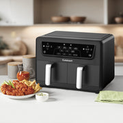 Cuisinart Dual Basket Air Fryer, 11 Qt Total Capacity, 4 Cooking Functions, Sync Finish Technology, Toss Reminder, Auto-Pause, Automatic Warm Mode, ADZ-110