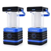 Westinghouse Camping LED Lantern, Solar Rechargeable, 1000 Lumens, Multicolor, 2 Pack, 18653600458