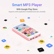 Oilsky M303 Pro MP3 MP4 Player, 80GB, 4in IPS Touchscreen, Bluetooth 5.0, WiFi, Speaker, FM Radio, Sound Recorder, Supports Up to 512GB Micro SD, Pink