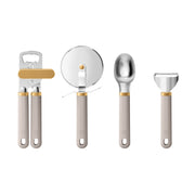 Beautiful 19656 4-Piece Essentials Gadget Set, Porcini Taupe by Drew Barrymore