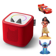 Tonies Toniebox 2 Bundle Storytelling Toy with Lilo & Stitch, Cars Lightning McQueen, Moana, Sunset Red