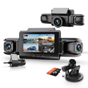 Rexing WMTRW4 4CH Dash Cam 1080p Wi-Fi G-Sensor Dual Mount 32GB Card