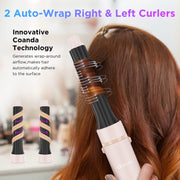 InGlam 6 in 1 Hair Dryer Brush, High-Speed Brushless Motor, No Hot Plate Air Straightener, Ionic Technology, Pink, IG6IN1HS