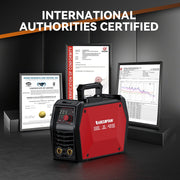 ARCCAPTAIN ARC205 Pro Stick Welder with Bluetooth App Control, IGBT Inverter, 205A Output, Stick and Lift TIG Modes, Hot Start, Arc Force, Anti-Stick, 110V/220V, Portable