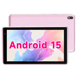 HDTABLET 7 Inch Android 15 Tablet, 6GB RAM, 32GB Storage, 1TB Expandable, Quad-Core 1.5 GHz Processor, WiFi6, 1024x600 IPS Touchscreen, Dual Camera, Pink