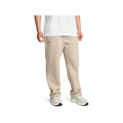 Under Armour Men's Icon Fleece Pants, Loose Fit, Adjustable Waistband, Timberwolf Taupe, 1384034