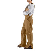 Carhartt Men's Loose Fit Firm Duck Bib Overall, Brown, 32W x 32L, 106671