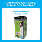 Premier Pet In-Ground Adjustable Add-A-Dog Collar, Black