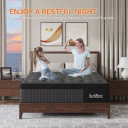 Duchessz King Mattress 12inch Hybrid Mattress Medium Firm Gel Memory Foam Pocket Spring