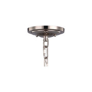 Feiss P1283PN/BS 2-Bulb Pendant, Polished Nickel/Brushed Steel Finish
