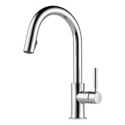 Brizo Solna Single Handle Pull-Down Kitchen Faucet with SmartTouch Technology, Polished Chrome, 63020LF-PC