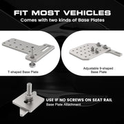 OceanicEcho Permanent Handicap Driving Hand Controls, Push/Pull Pedal Assist Device - Material: Metal