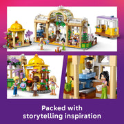LEGO Friends Plant Caf & Flower Shop Building Set, Two-in-One Playset with 4 Minidolls and Cat, 1,138 Pieces, Ages 9+