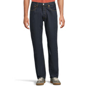 Levi's 501 Original Fit Men's Jeans, Straight Leg, Button Fly, Rinse Blue, 42W x 30L, 00501-0115