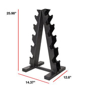 Fuel Pureformance by CAP RK-FL12BIS Black A-Frame Dumbbell Rack