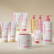 Topicrem Ultra Moisturizing Body Milk, 500ml, Rose Scent, Hydrating Body Lotion for Dry Sensitive Skin