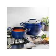 Granitestone Nesting Aluminum Dishwasher Safe Non-Stick Stockpot - BLUE ONE SIZE