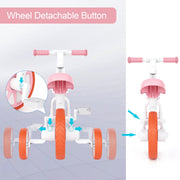 XJD BP206 3 in 1 Trikes for Toddler Tricycles Baby Bike, Pink