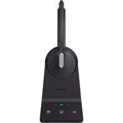 Yealink WH64 Mono Teams Wireless Headset, DECT & Bluetooth Dual-Mode, Noise-Cancelling Microphones, 606 Ft Range, On-Ear, Black