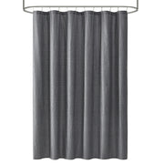 Mainstays TXT-BTH-15PC-WM Textured Grey 15 Piece Shower Curtain & Rug Bath Set, 70x 72, Grey