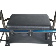 4-Wheel Rollator Walker with Removable Back Support and Padded Seat, 7.5 in. Wheels in Red