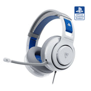 Turtle Beach Atlas 200 Wired Gaming Headset, 50mm Nanoclear Drivers, Flip-to-Mute Mic, Memory Foam Cushions, Floating Adjustable Headband, White