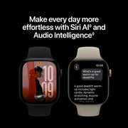 Apple Watch Series 12 Smartwatch, GPS + Cellular, 46mm Space Gray Aluminum Case, Navy Blue Sport Band, MJG64LS/A