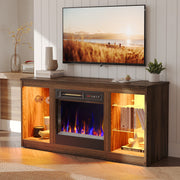 Bestier BST2401103G-BM Modern Electric Fireplace TV Stand for TVs up to 55