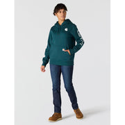 Carhartt Relaxed Fit Midweight Logo Sleeve Graphic Sweatshirt - Greenstone/Tonal Darker - L