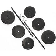 BalanceFrom VNL100 Vinyl Standard Weight Set in Black, 100 lbs.