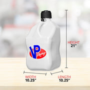 VP Racing Fuels 5.5 Gal Motorsport Racing Liquid Utility, White - Material: Plastic