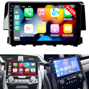 Ikasefu Wireless CarPlay Android Auto Car Stereo Radio, 9-Inch Android 13 Touchscreen, 4GB RAM 64GB ROM, Bluetooth, GPS Navigation, WiFi, HiFi FM, Backup Camera Support for Honda Civic 2016-2020